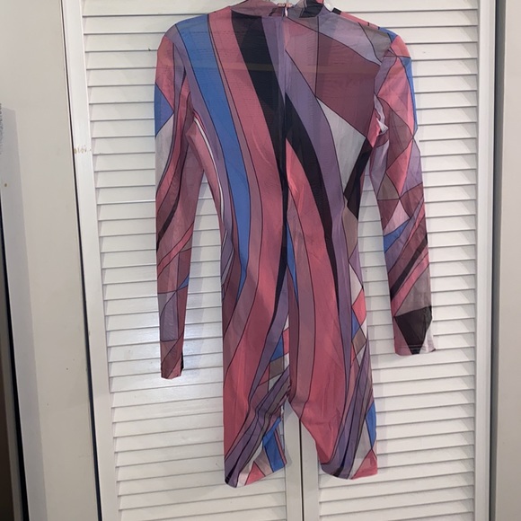 🔥Turtleneck mesh stretchy romper.🔥🔥 - Picture 9 of 10